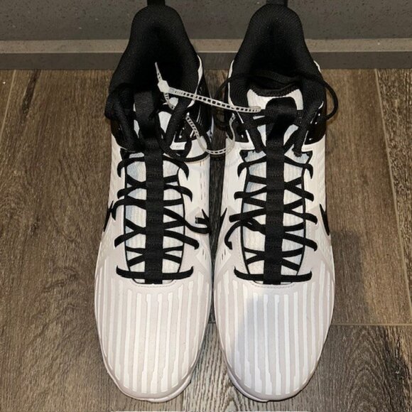 Nike Alpha Menace Strong Football Cleats White Black IB2572-100 Men Size 14.5 main image 4
